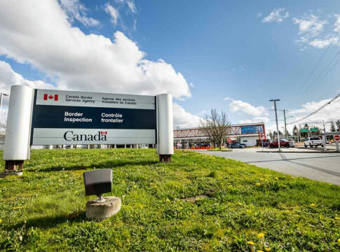 Sign for Canada Border Services Agency.