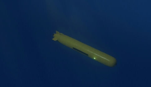 Autonomous underwater vehicle gliding in deep blue water